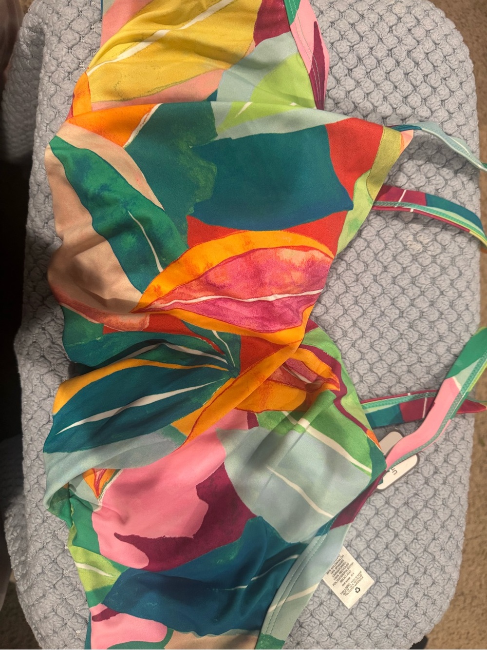 Girls' Multicolor Printed One-Piece Swimsuit